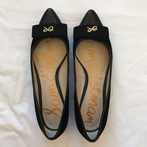 Black preppy Sam Edelman flats